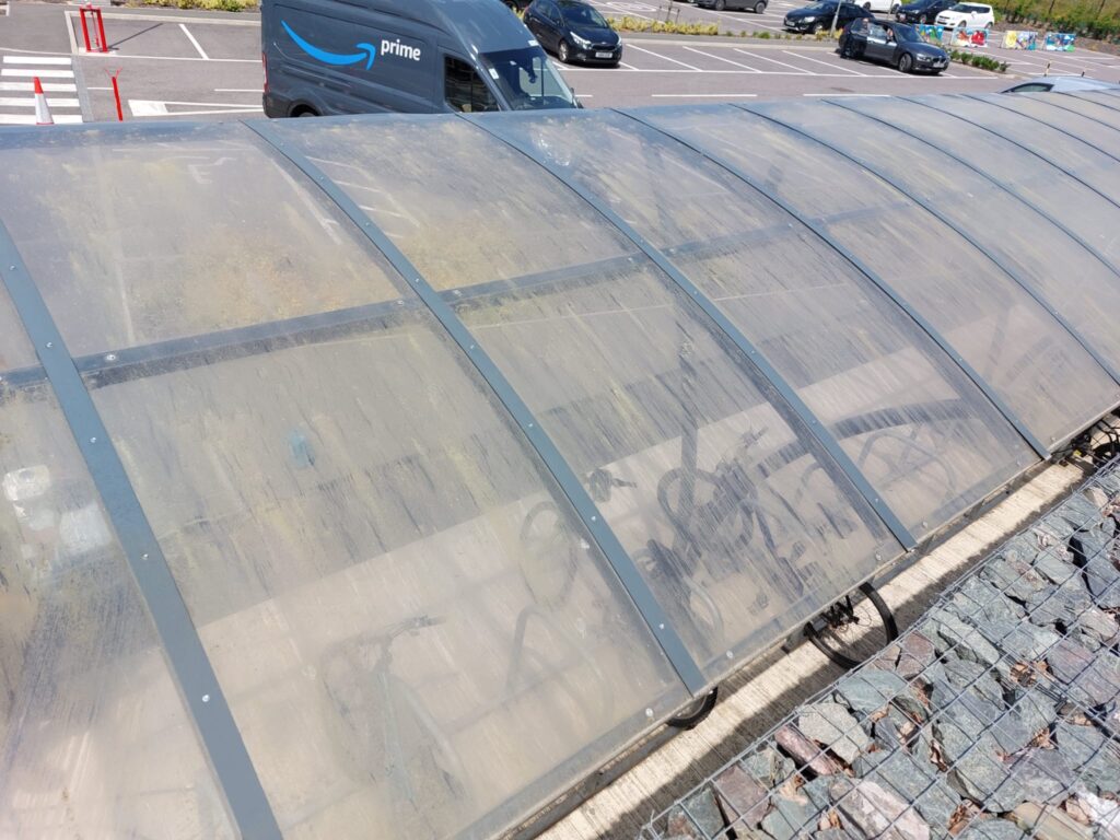 warehouse pressure washing